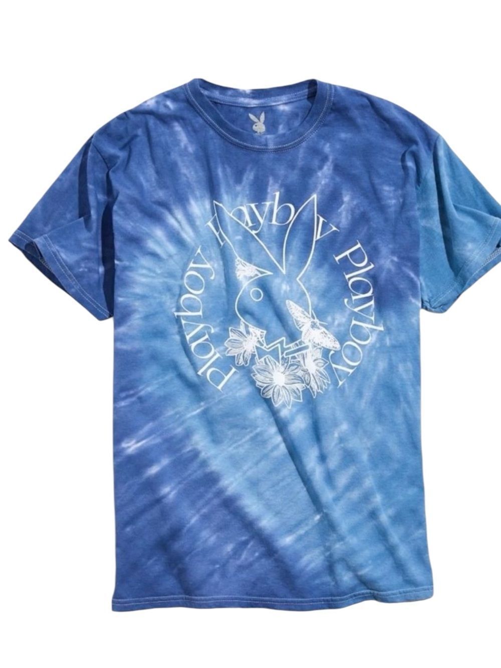 NEW Playboy Men's Blue Bunny Logo Tee Shirt T-Shirt S M L XL XXL